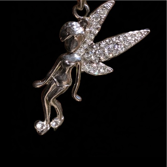 Disney Tinkerbell Silver Plated Sparkling Pendant - Picture 1 of 4